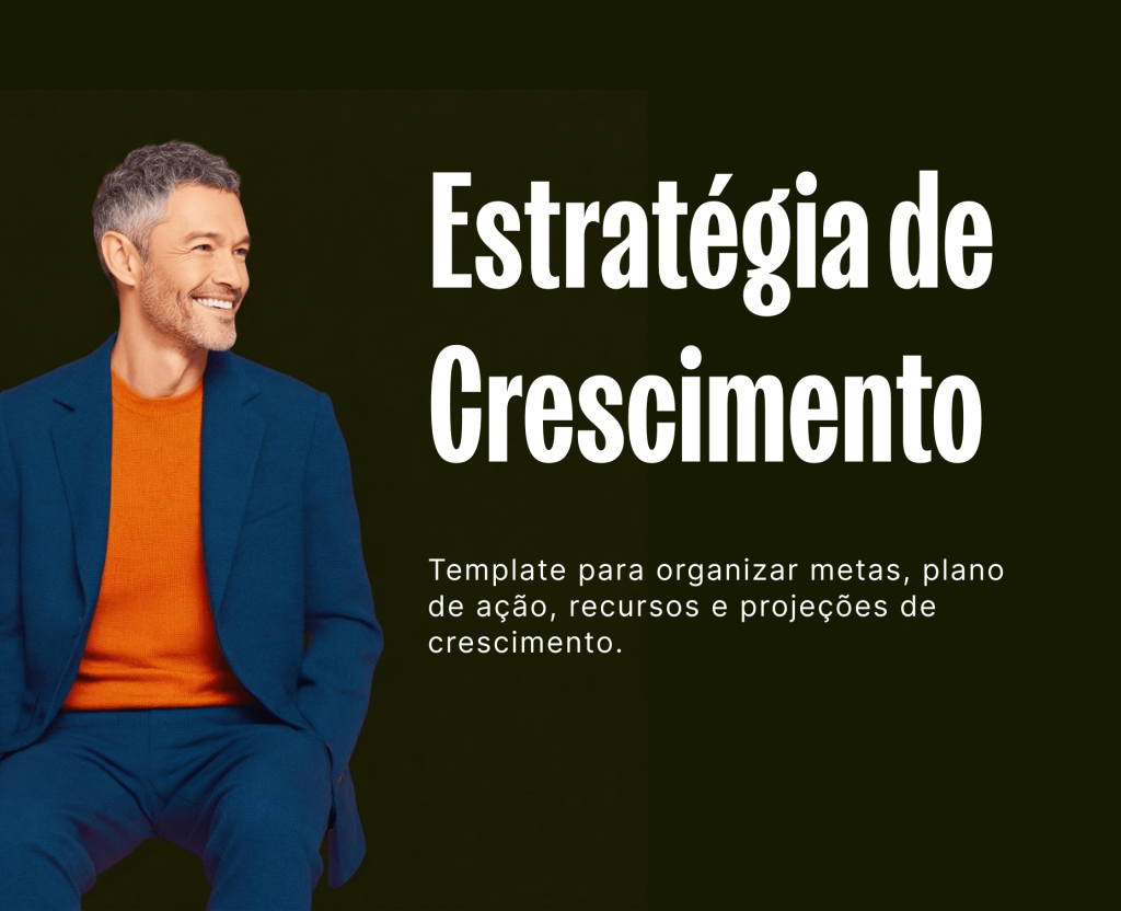 Plano de crescimento com metas, canais e execução